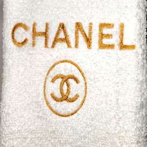 4pc Embroidered Chanel Hand Towel Set